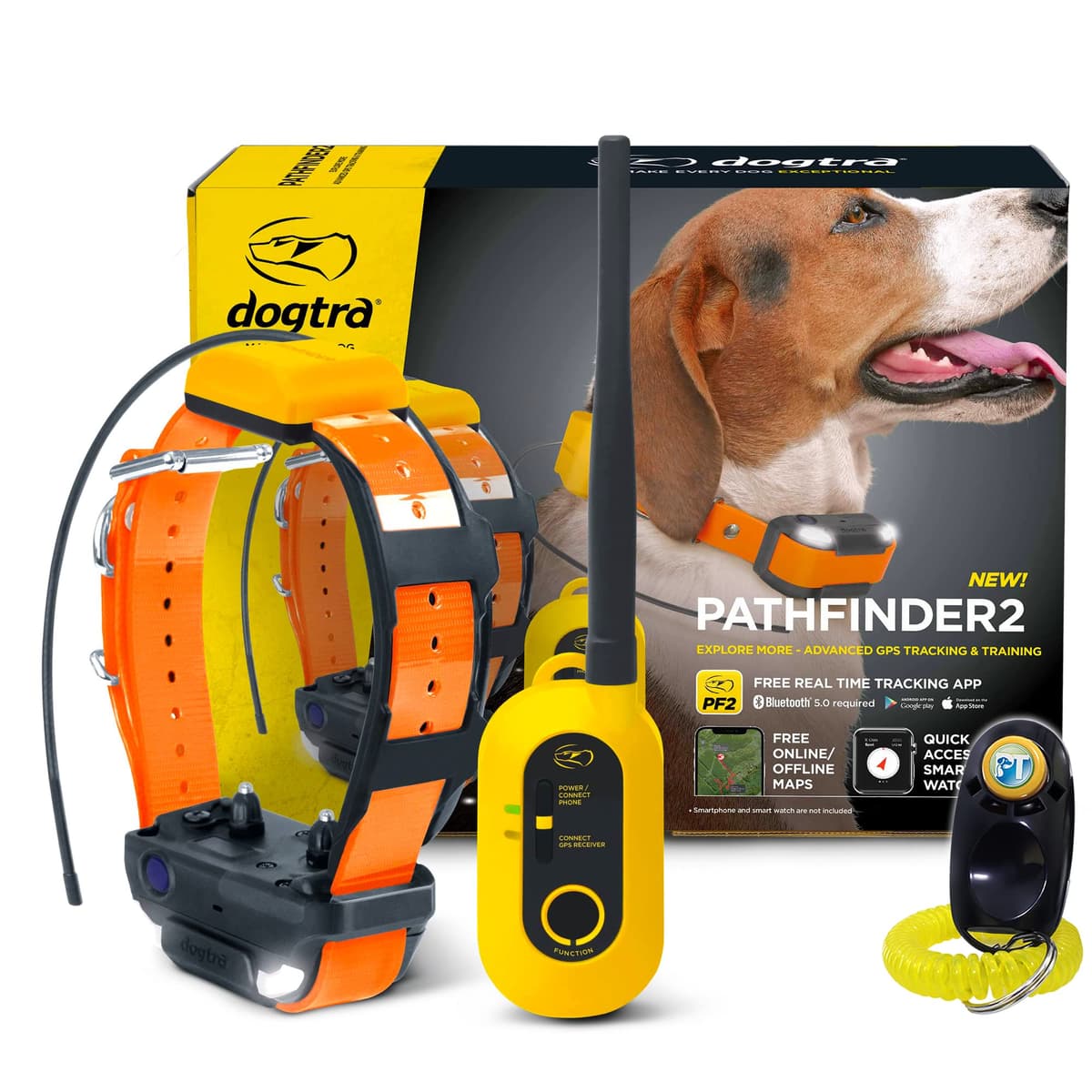Dogtra Pathfinder 2 - Collar de Entrenamiento GPS para Perros de Caza con Control Remoto AA