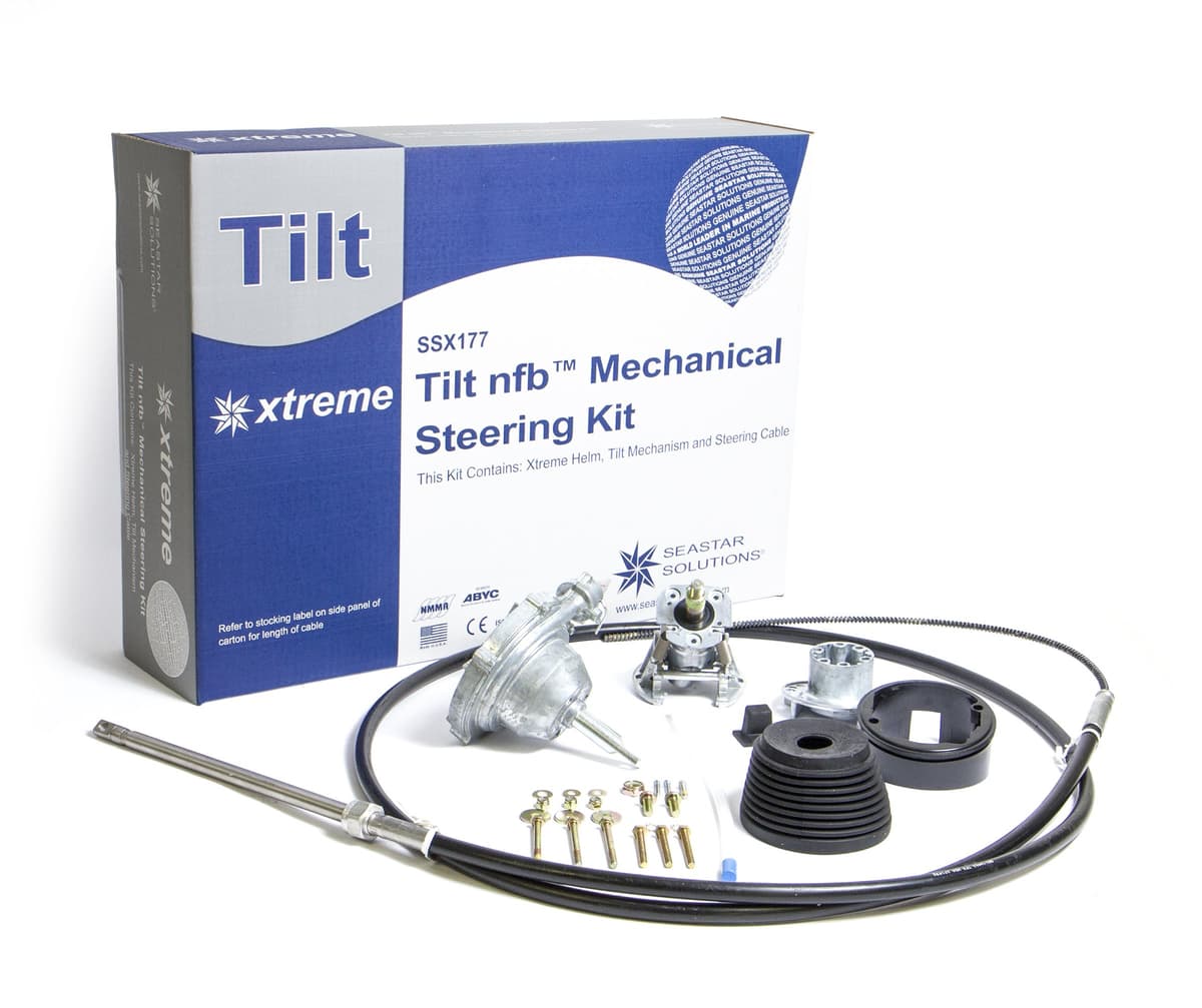 Dometic SeaStar SSX17711 XTREME NFB Tilt Steering Kit con cable único, 11ft.