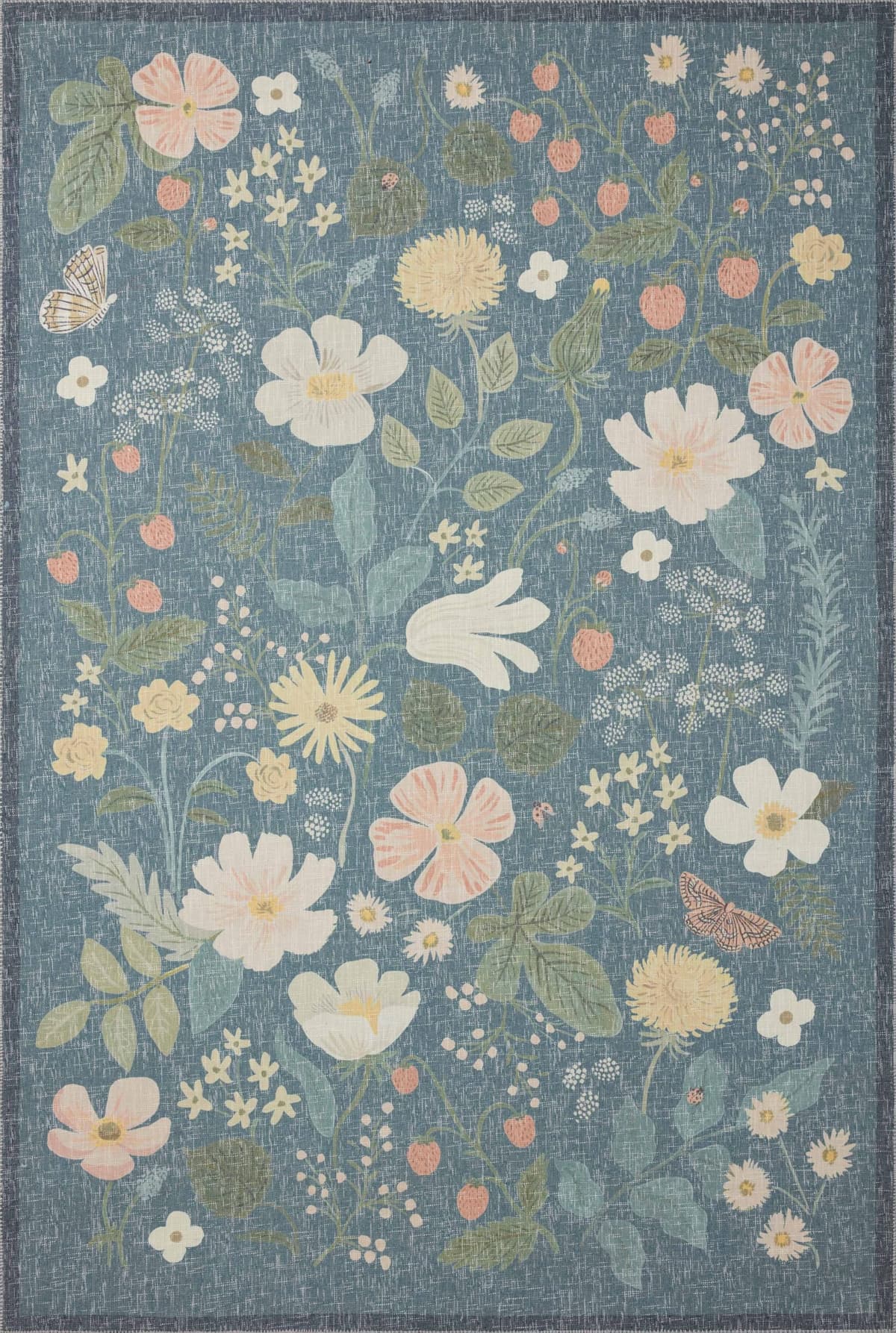 Loloi Rifle Paper Co Cotswolds Teal 7'-6" x 9'-6" - Alfombra COTWCOT-01TE007696