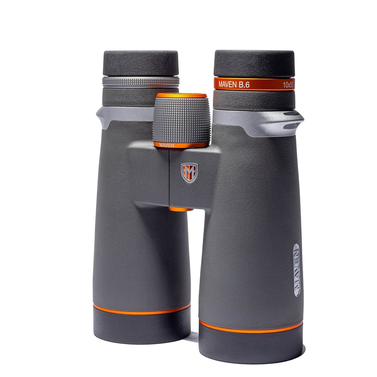Maven B6 50mm ED Binoculares 12x50 - Gray/Orange B61250BLD3
