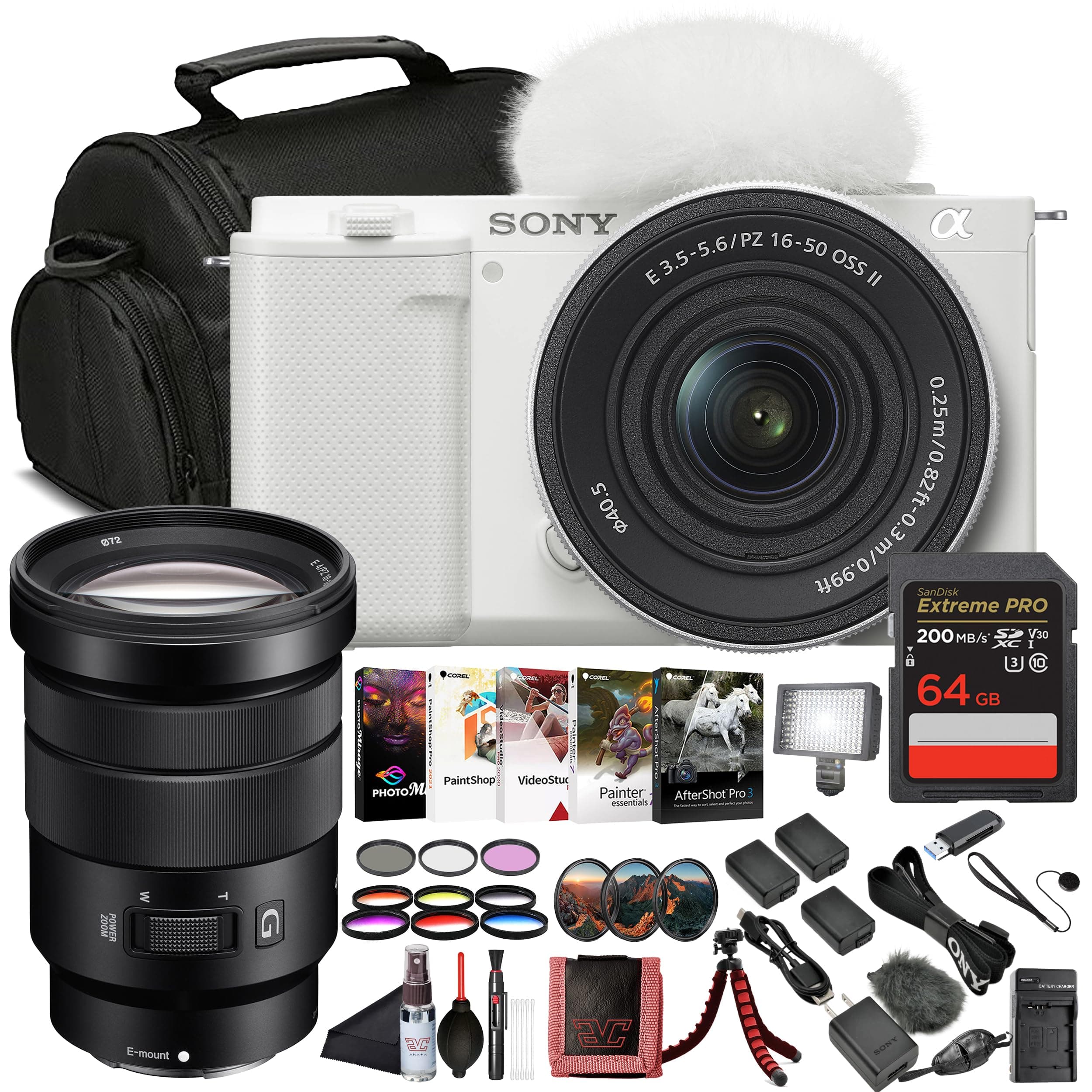 Sony ZV-E10 Blanco con 16-50mm Power Zoom - Kit vlogging 24.2MP APS-C, 4K, pantalla articulada ILCZV-E10L/W_AV_6