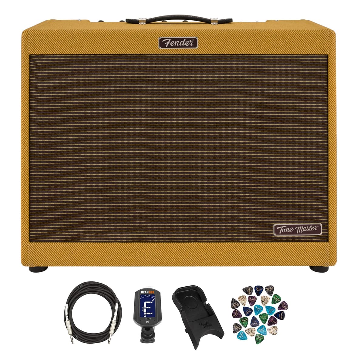 Fender Tone Master FR-12 Tweed - Cabinet activo 1000W 1x12 con bundle de accesorios AUS-2275200010-COMBO-STD
