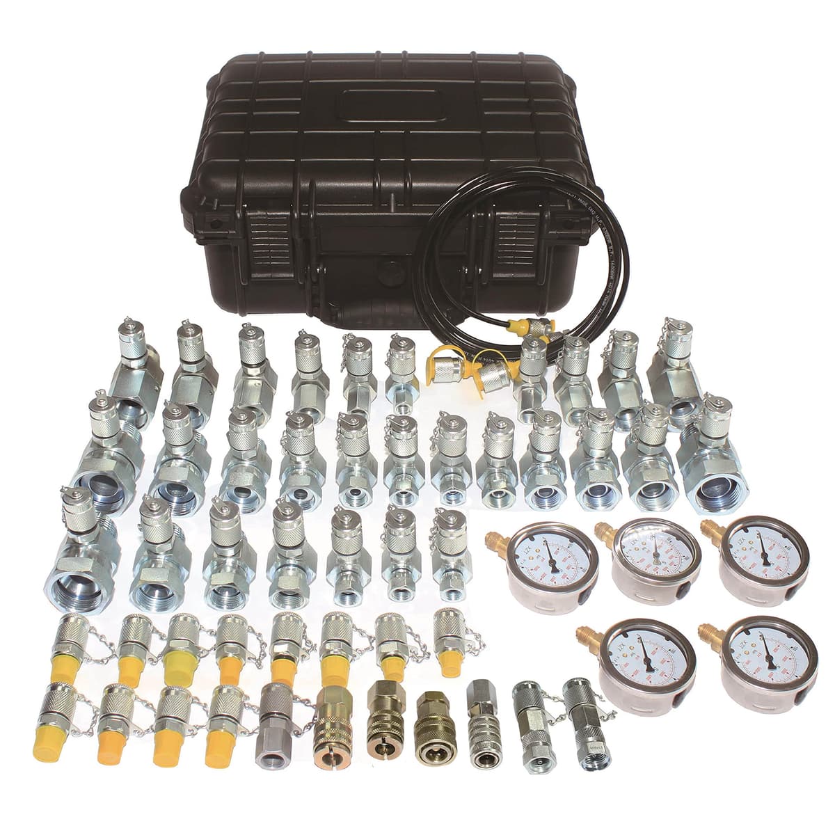 Kit de Herramientas de Prueba Hidráulica XZT 60C para Excavadoras - Manómetros y Acoples XZTK-60C