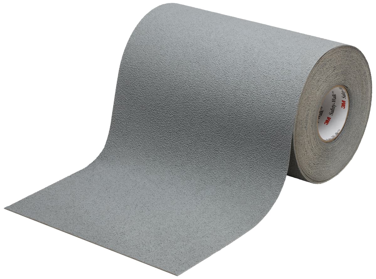 3M Safety-Walk Cinta Antideslizante Resiliente Mediana 370 Gris 18 in x 60 ft 48011193262