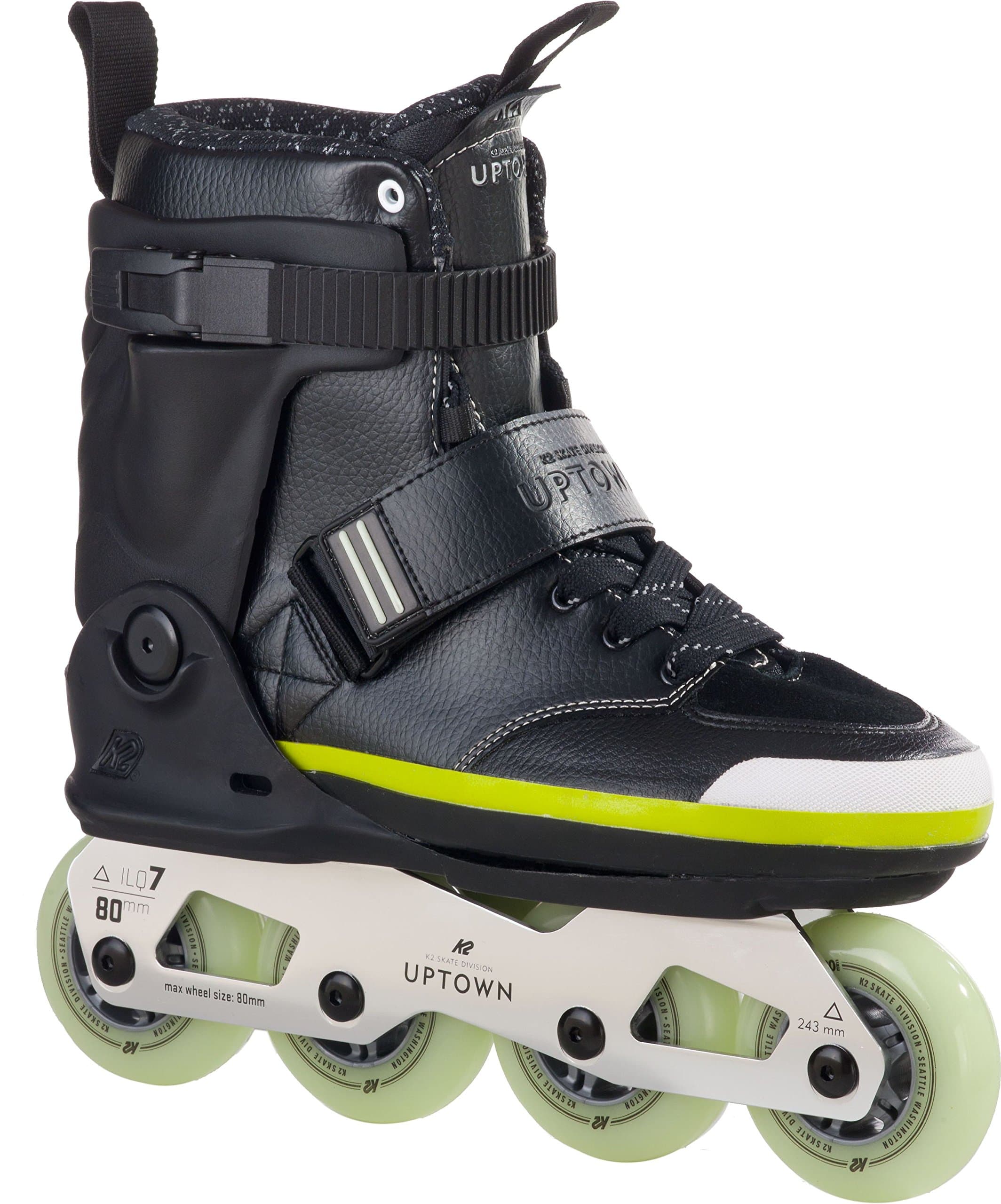 K2 Skate Uptown Inline Skates Black/Silver/Lime talla 14 I160201501