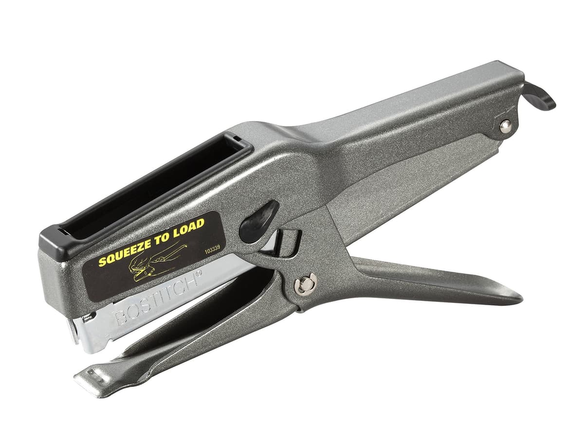 Bostitch B8 grapadora de palanca de alta capacidad hasta 45 hojas, negra (02245) pack de 24