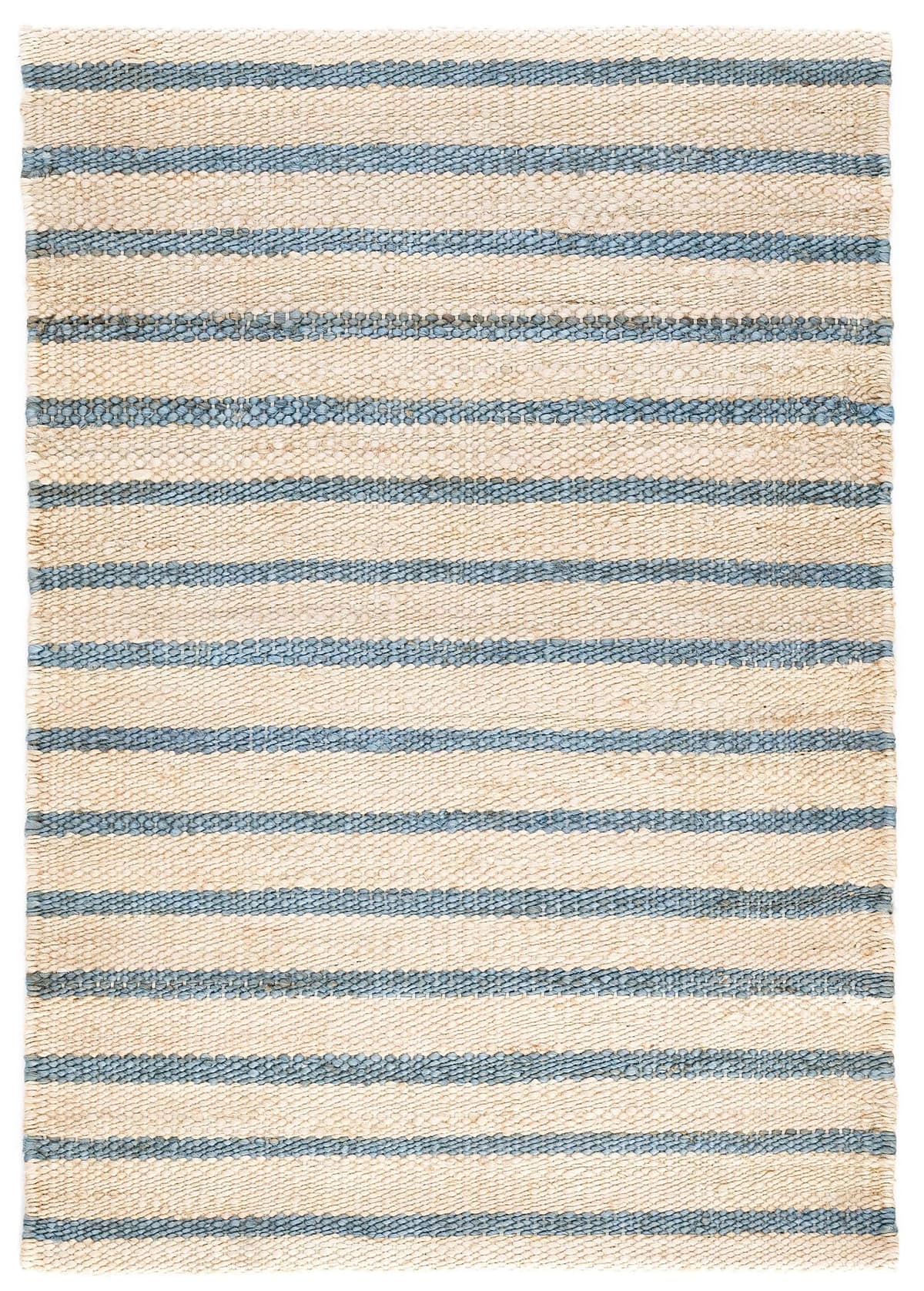 Dash & Albert Moana Stripe Handwoven Jute Rug, 8.5 x 11.5 ft, Blue/Multicolored Stripe Pattern DA1694-912