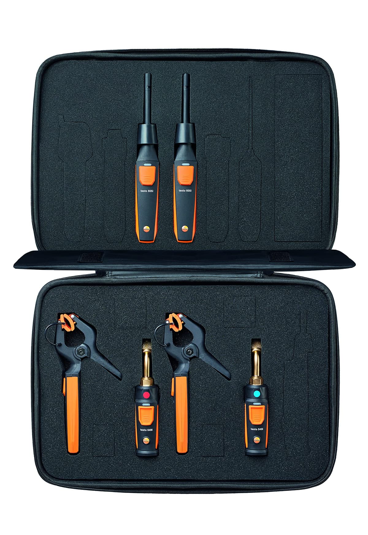 Testo Smart Probe Kit 0563 0009 - Juego de sondas inalámbricas HVAC/R (115i, 549i, 605i) con estuche