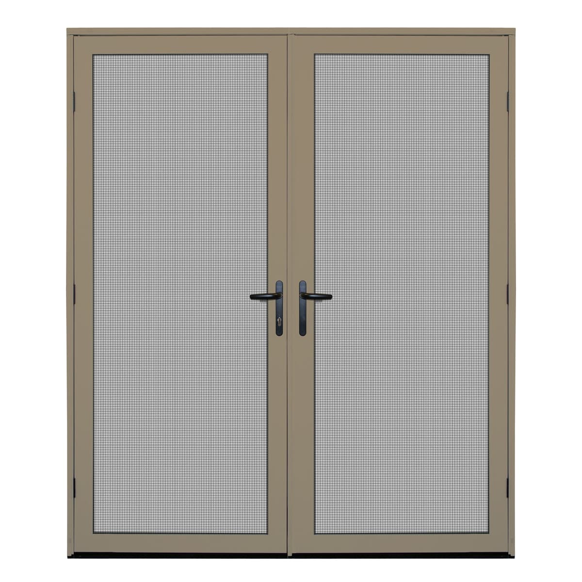 Titan 72x80 Meshtec Puerta Mosquitero de Seguridad Full View, Marco de Montaje Superficial, Sistema de 3 Puntos, Desert Sand 5V0002KL0DS00B