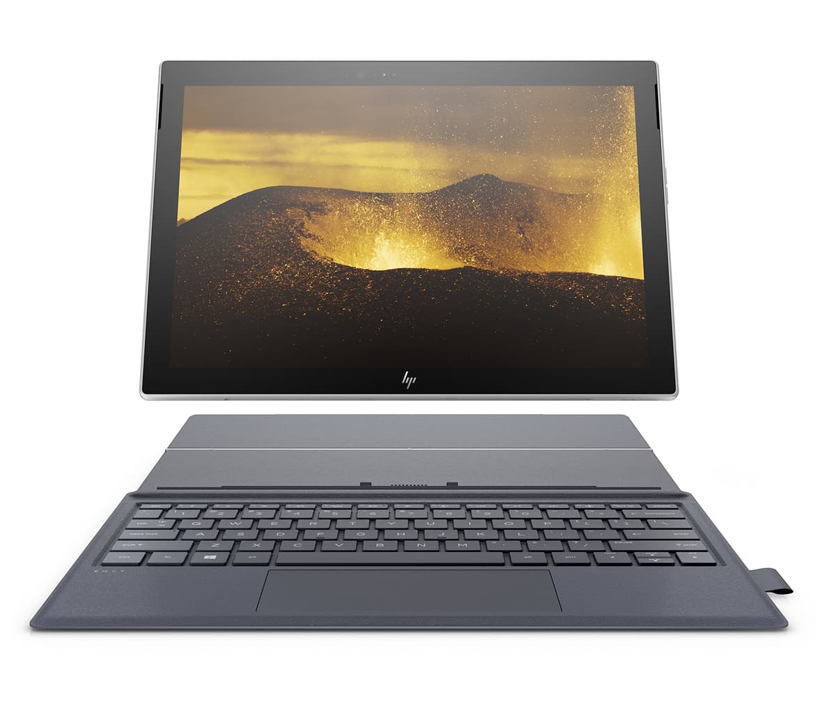 HP Envy x2 portátil desmontable de 12 pulgadas con lápiz digital y 4G LTE, procesador Qualcomm Snapdragon 835, 4 GB de RAM, 128 GB de almacenamiento flash, Windows 10 (12-e091ms, plateado/azul) 3SR51UA#ABA