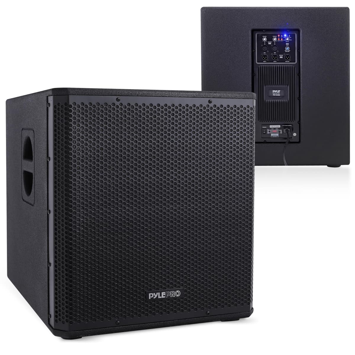 Pyle Subwoofer Activo 15" 3000W con DSP, Pole Mount y Manijas PW15SUBA