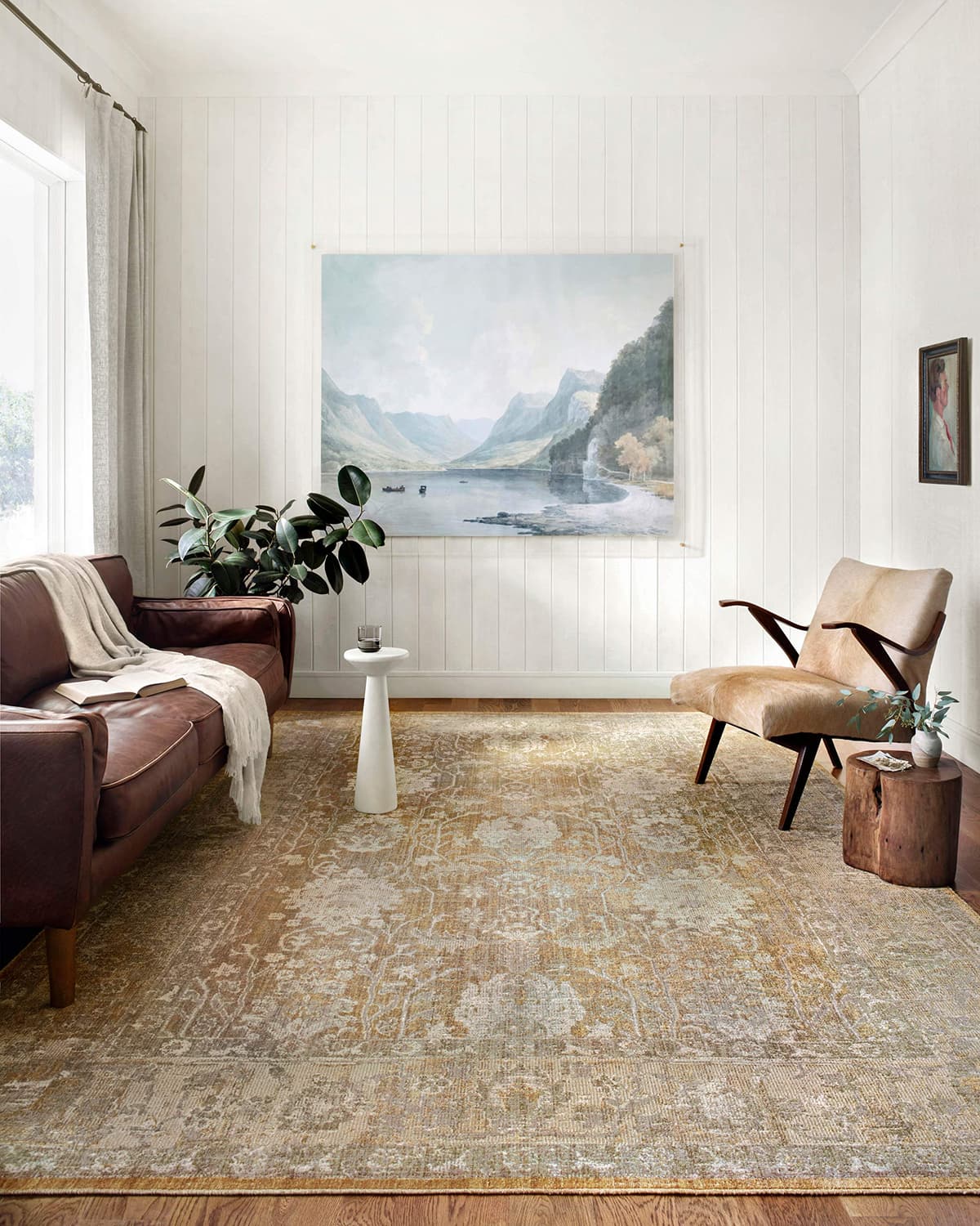 Loloi Chris Loves Julia x Rosemarie Collection ROE-01 Dorado/Arena 9'-0" x 12'-0" Alfombra ROSMROE-01GOSA90C0
