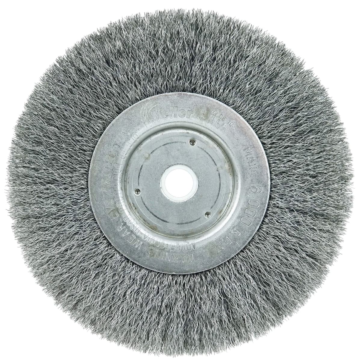 Weiler 01045 6" Narrow Face Crimped Wire Wheel Brush Pack of 10