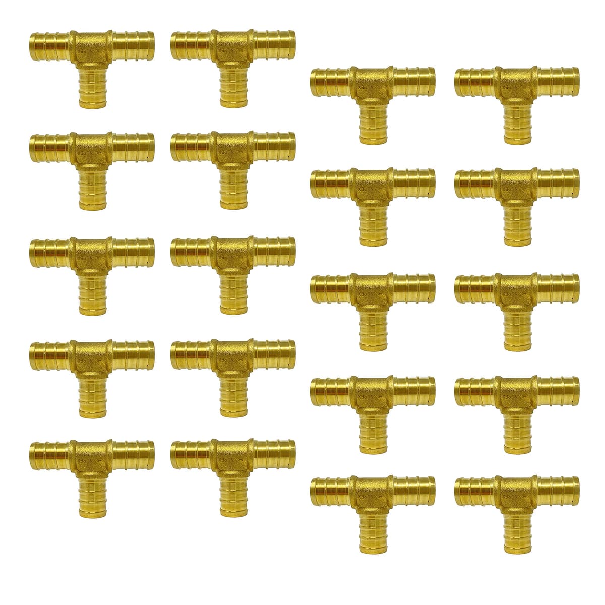 PEX GUY 1/2" - Tees de latón (1000 pcs) para PEX, sin-plomo C-E-T