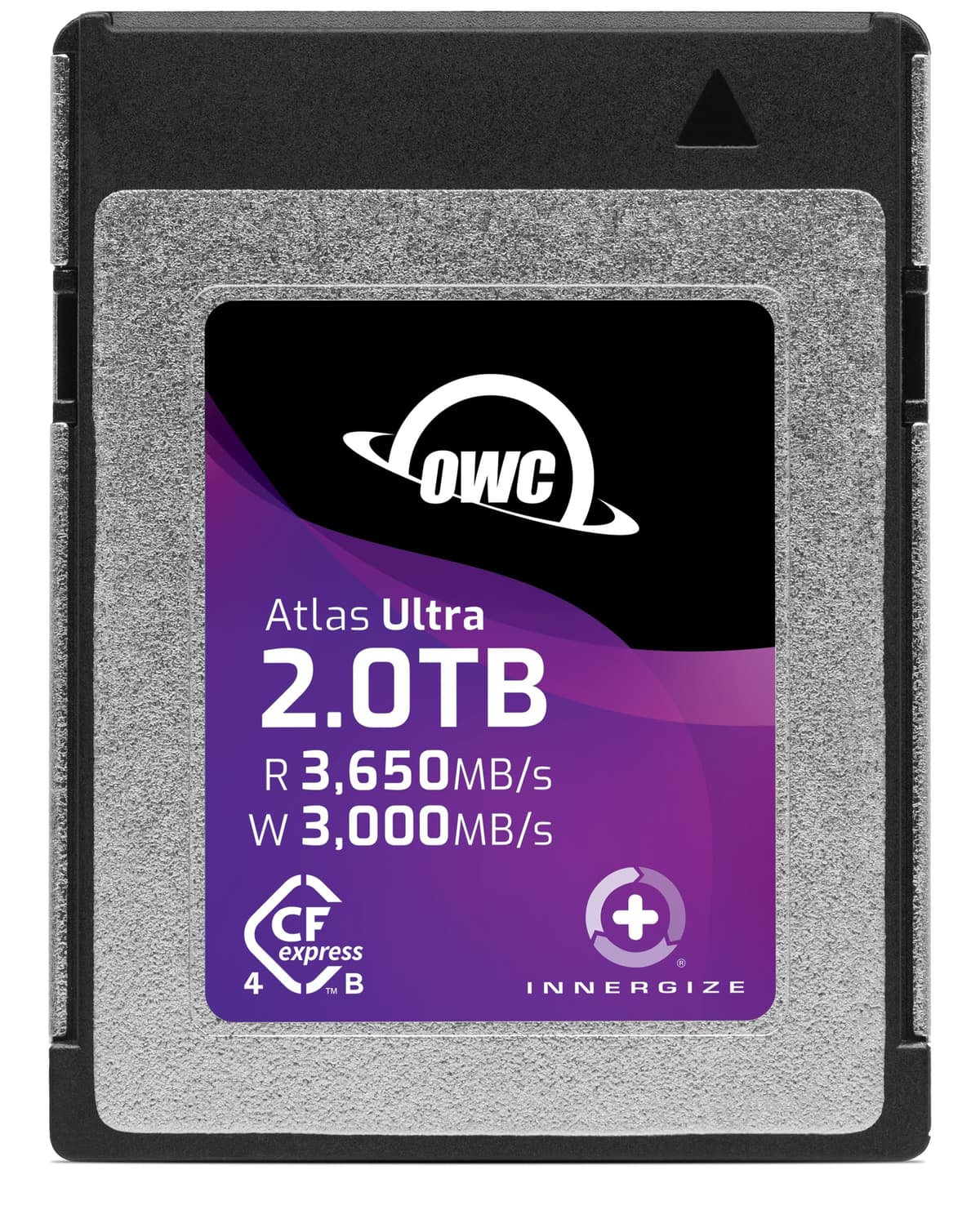 OWC Atlas Ultra 2.0TB Tarjeta de Memoria CFexpress 4.0 Tipo B de Alto Rendimiento, hasta 3650 MB/s de Lectura, para Video y Foto Profesional OWCCFXB4U02000