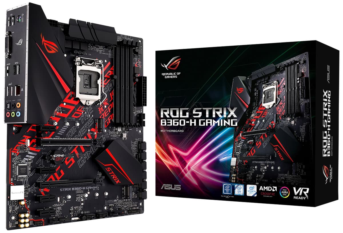ASUS ROG LGA1151 (Serie 300) DDR4 HDMI DVI M.2 Placa base ATX (Strix B360-H Gaming)