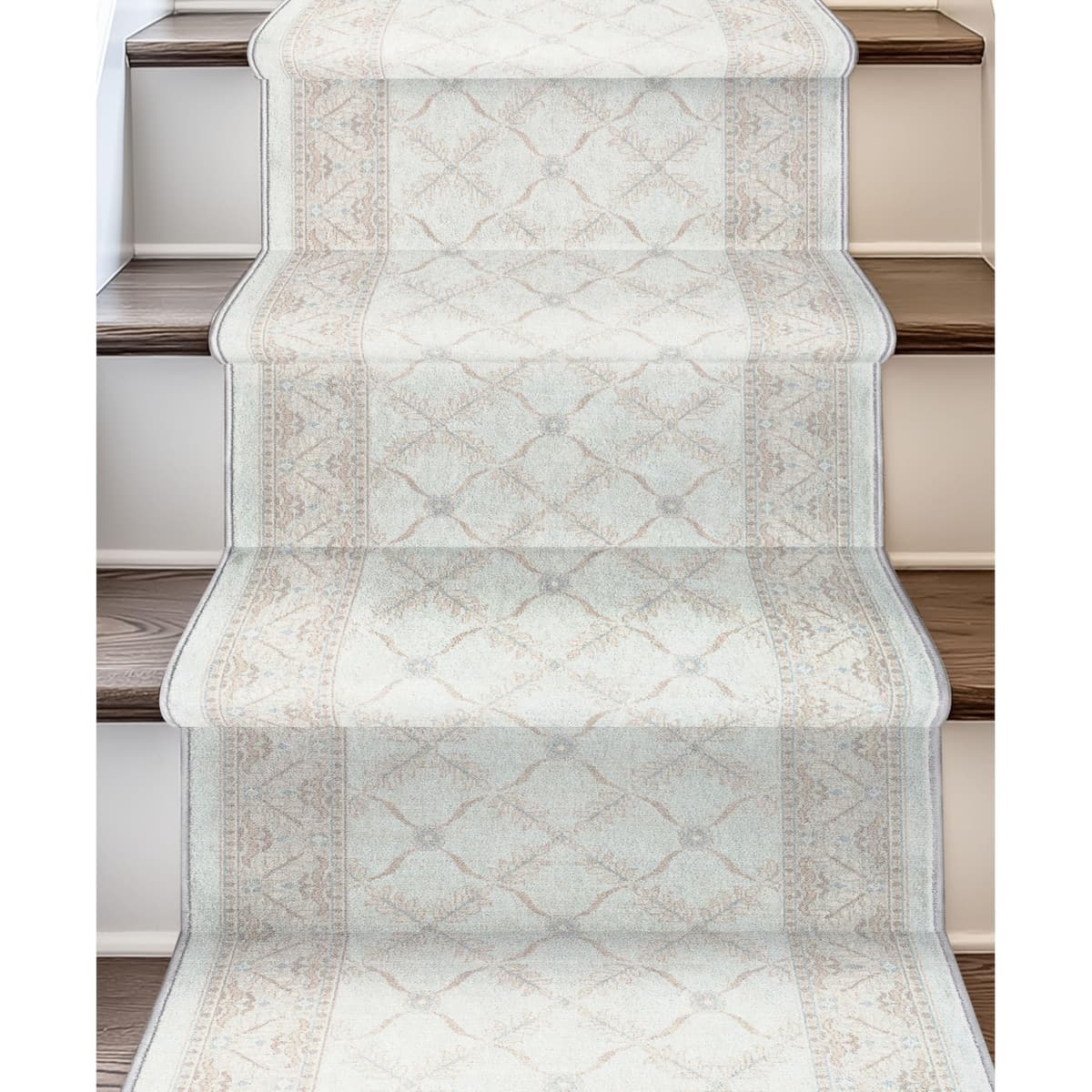 Well Woven Runner Apollo Regency Lattice Pearly Haven 27" x 36' W-AP-81C-R-36
