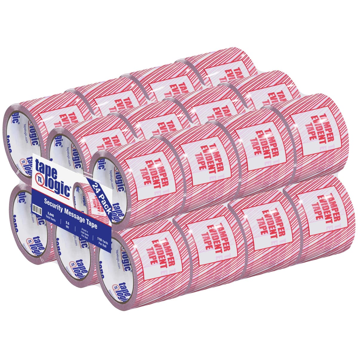 Aviditi Tape Logic T905ST01 Cinta de seguridad "Tamper Evident" 3 in x 110 yd (24 rollos)