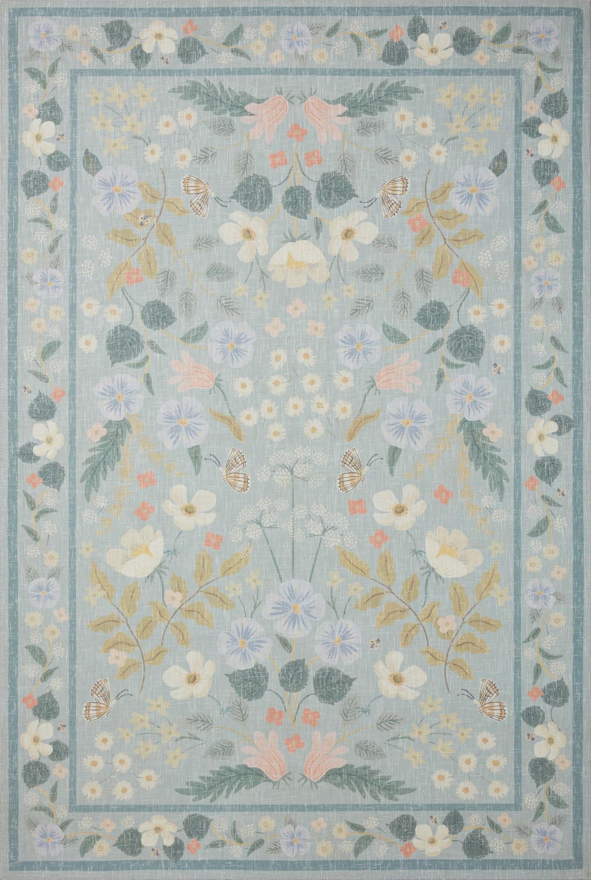 Loloi Rifle Paper Co Cotswolds Sky Alfombra 7'-6" x 9'-6" COTWCOT-03SC007696