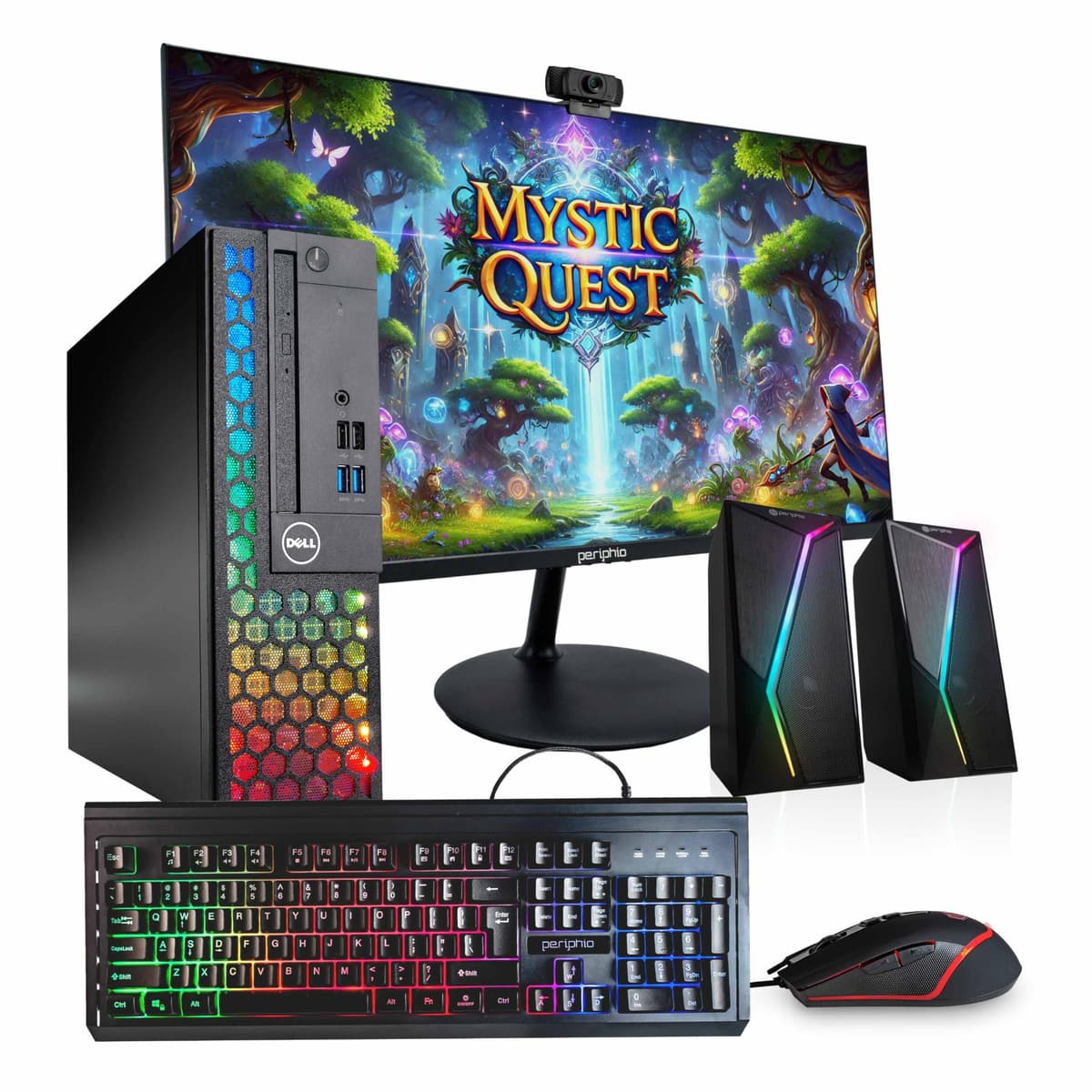 Dell Optiplex 3060 (RGB) Computadora de Escritorio | Hexa Core Intel i5 (3.2) | 16GB RAM DDR4 | SSD 1TB | Monitor LCD 24" | Windows 11 Professional | PC para Hogar u Oficina (Reacondicionada)