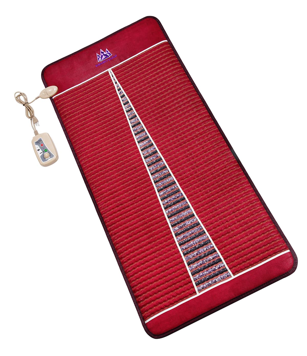 MediCrystal Far Infrared Heat Amethyst Tourmaline Mat - Profesional 71"x32" - EMF-Free, Calefacción FIR profunda ajustable 86°-158°F - Fabricante original RedBrownBioMatProM2