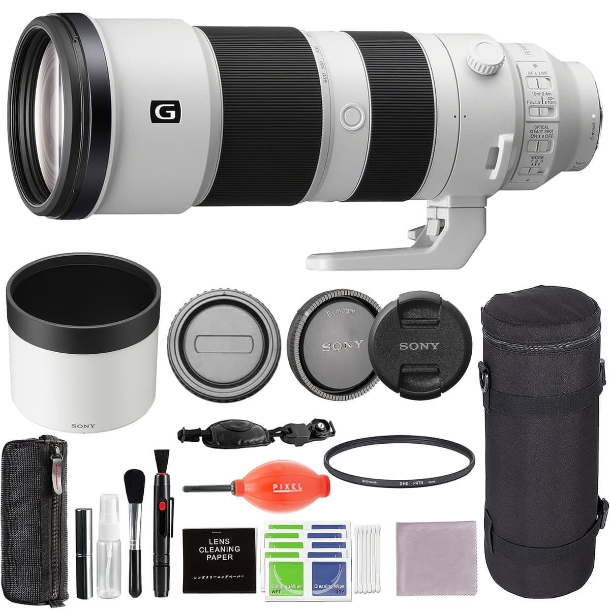Sony SEL200600G Lente FE 200-600mm F5.6-6.3 G OSS con accesorios (bundle)