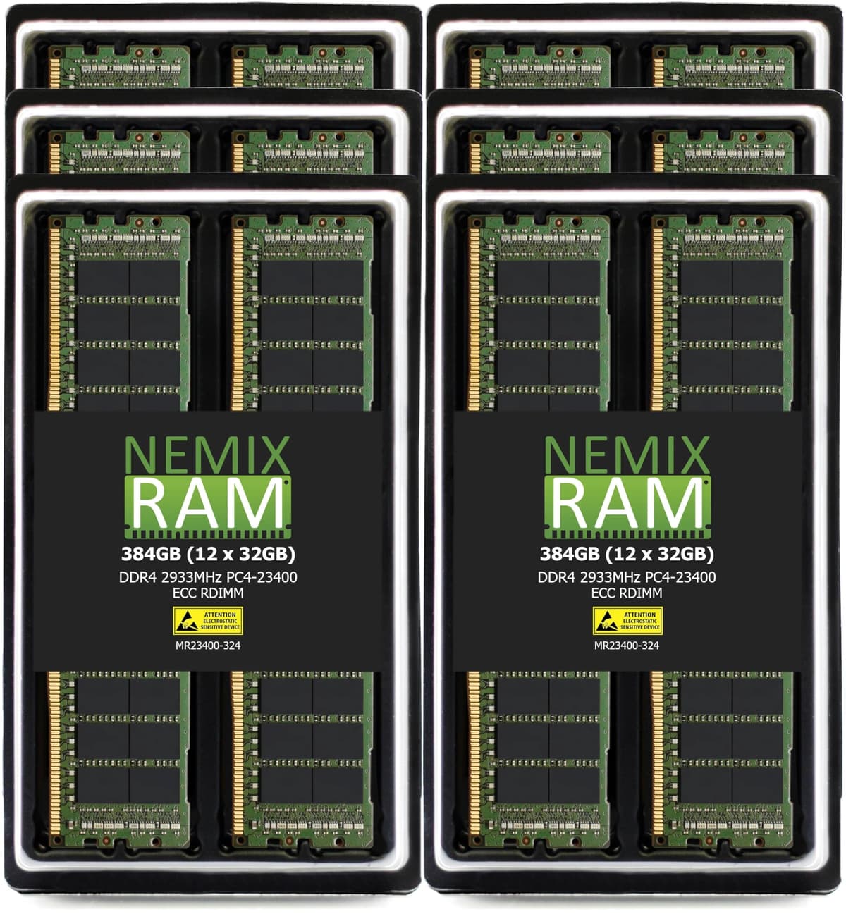 NEMIX RAM 384GB (12x32GB) DDR4 2933MHz PC4-23400 ECC RDIMM Registered