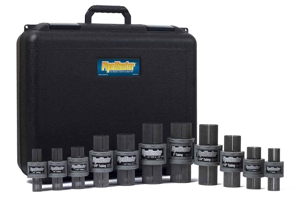 Juego PipeMaster Contour Gauge - Plantilla para tubería y accesorios, notcher para soldadura P-T2Kit