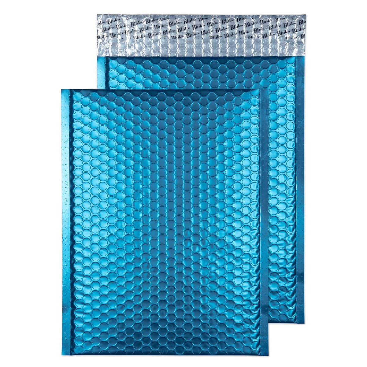 Blake Purely Packaging C4 324 x 230 mm Matt Metallic Bubble Envelopes Peel & Seal (MTCAR324) Caribbean Blue - Pack de 100