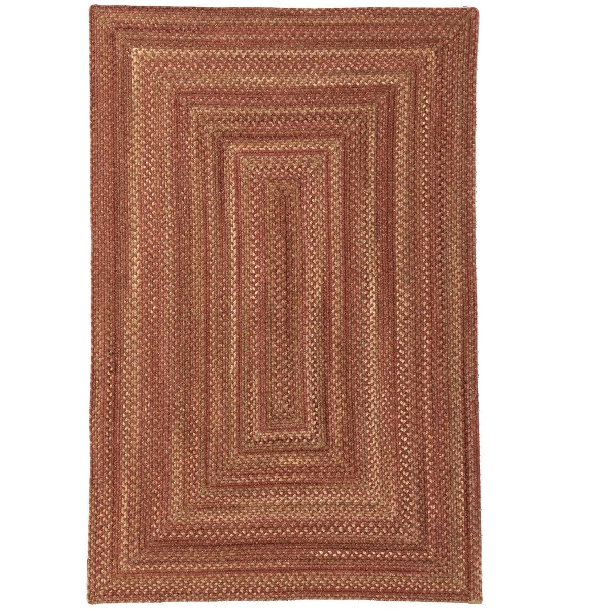 Capel American Heritage Alfombra trenzada concéntrica rectangular 7' 0" X 7' 0 0555QS07000700540