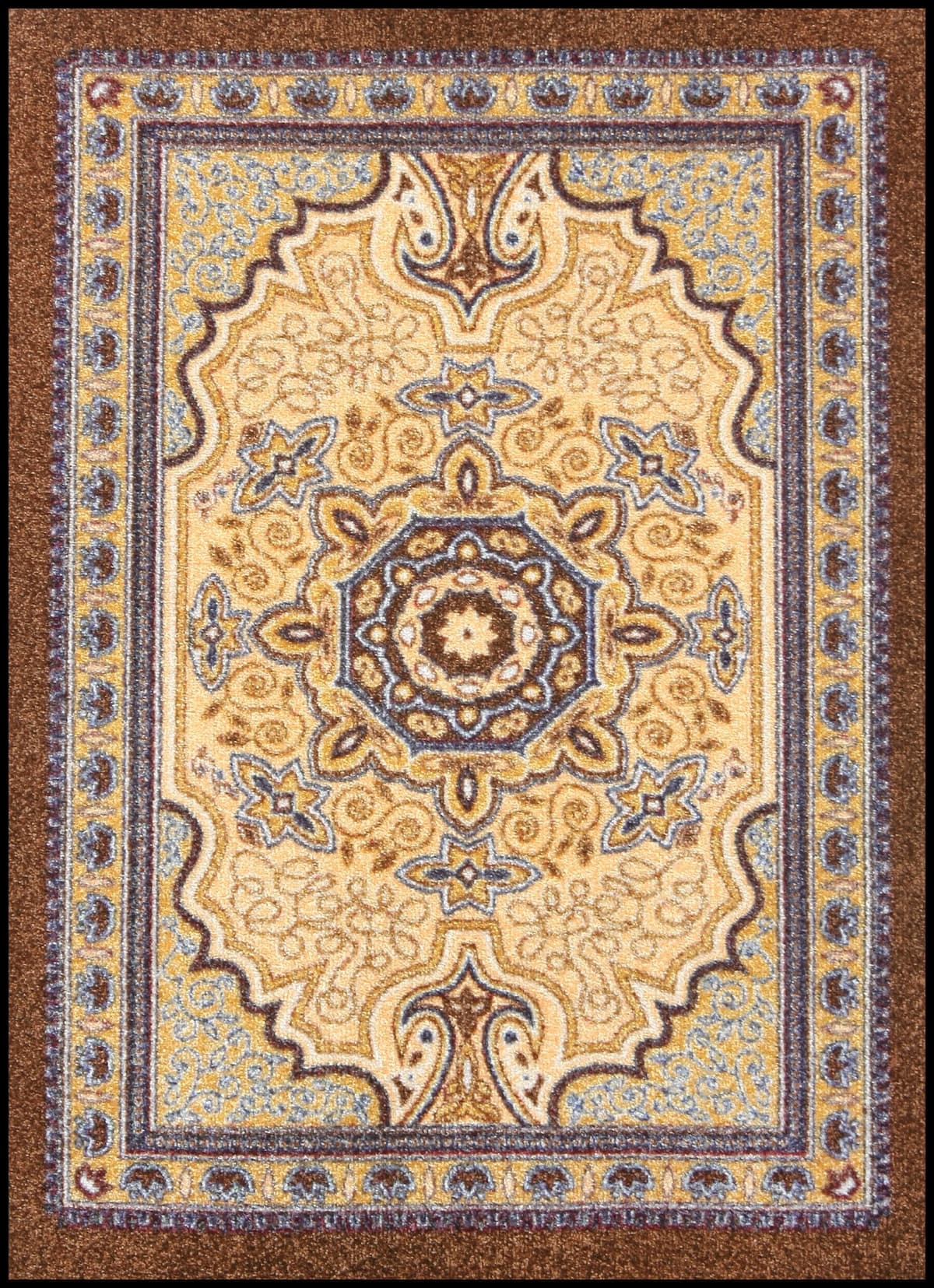 Notrax 170 Orientrax Alfombra de entrada elegante 4' x 6' Marrón 170S0046BR